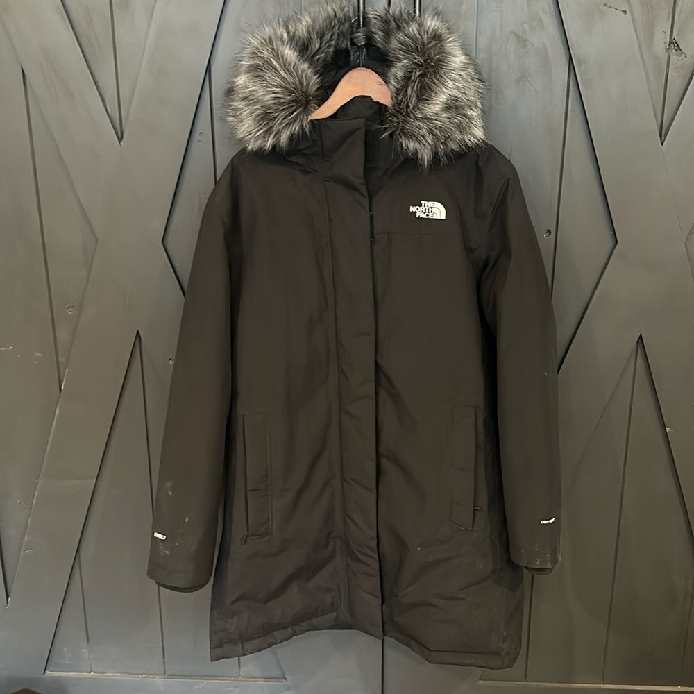 The North Face Black Ski & Snow Jacket with Fur Hood